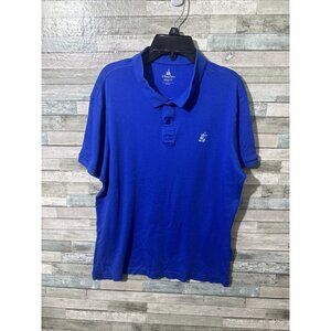 Men’s Disney Parks Polo Shirt Modern Fit Blue Size Large